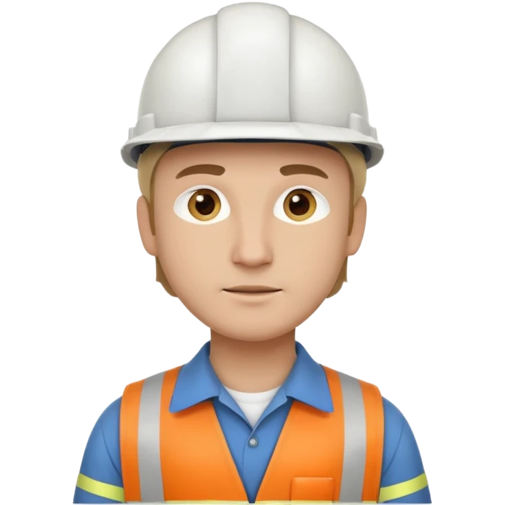Engineer white helmet emoji