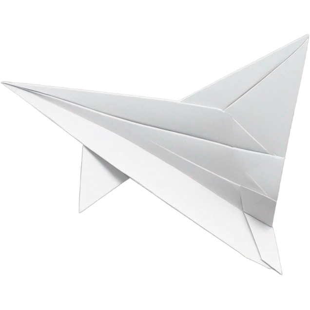paper plane, simple folding emoji