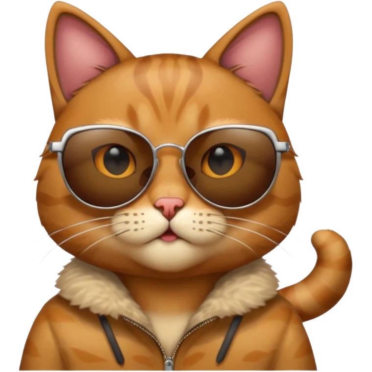 Cat wearing sunglasses emoji
