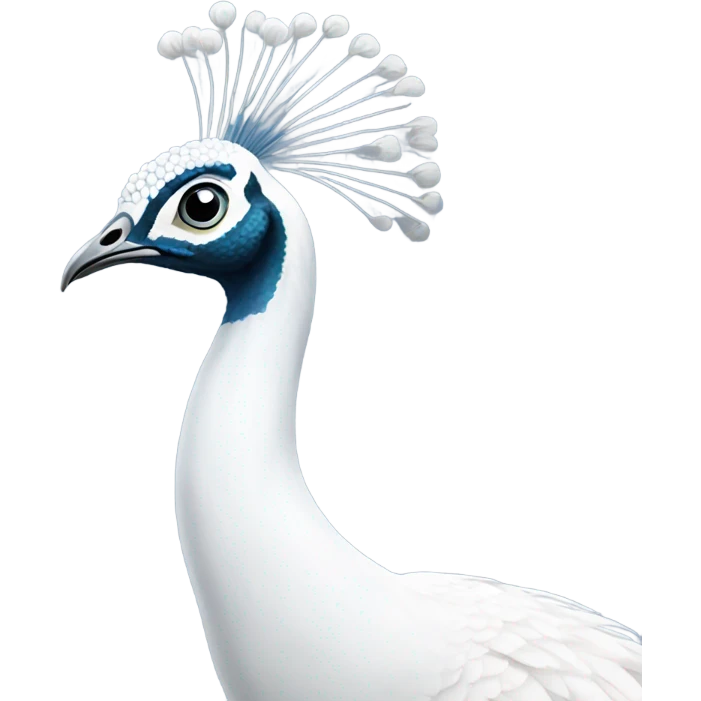 White peacock emoji