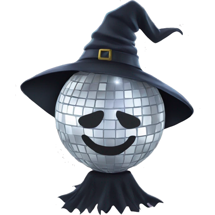 Witch disco ball ￼ emoji