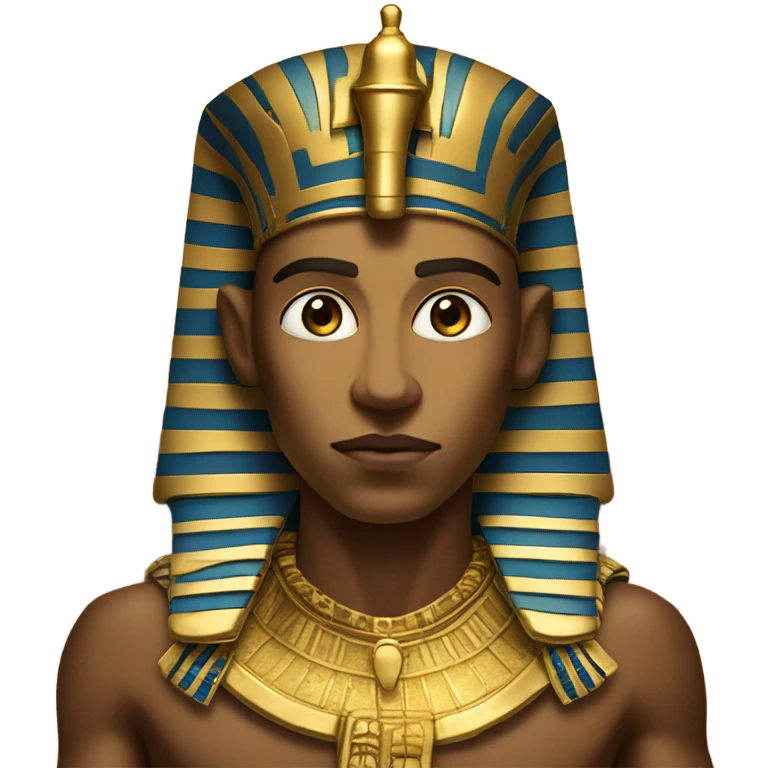  Pharaoh  in gold coffin egypt emoji
