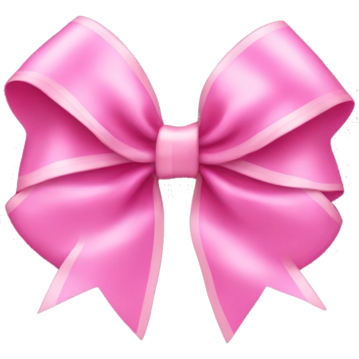 Coquette pink bow  emoji