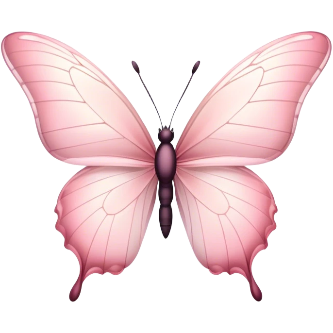 Light pink soft butterfly  emoji