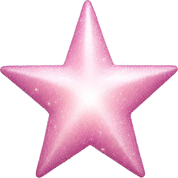 pale pink star sparkle emoji