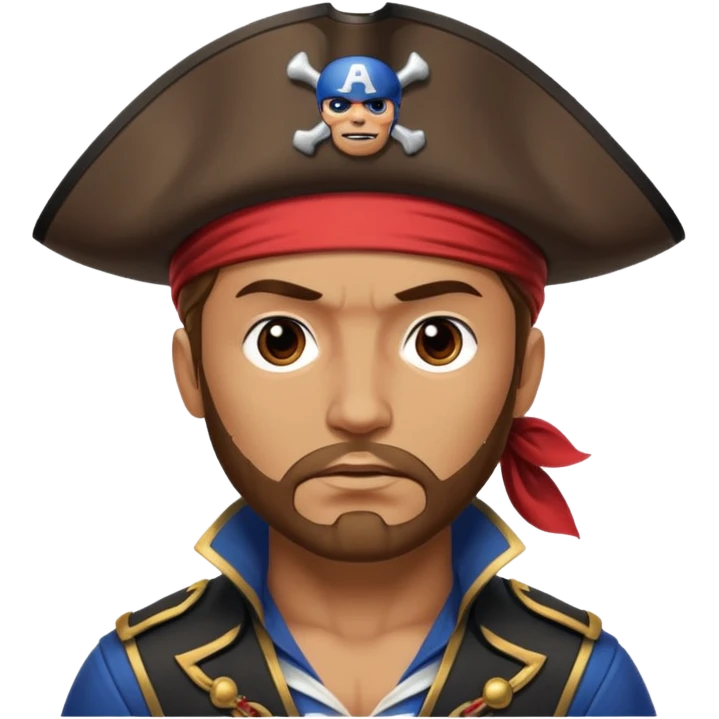 Пират капитан америка emoji