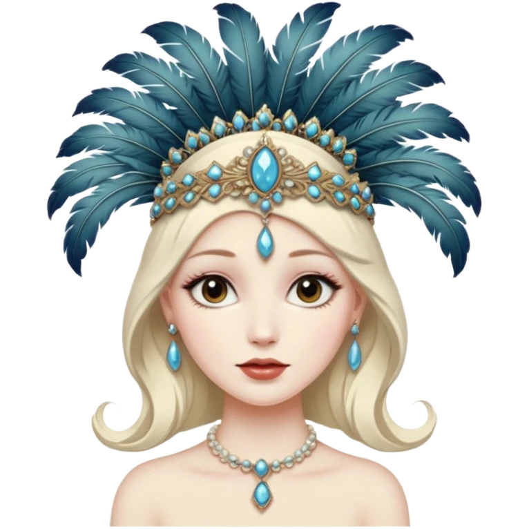 Old Style Fashion head emoji