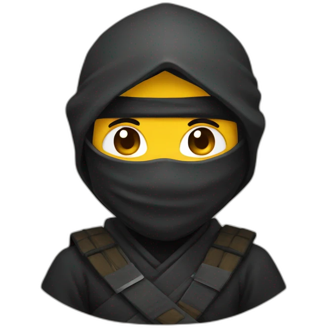 Ninja smiling emoji