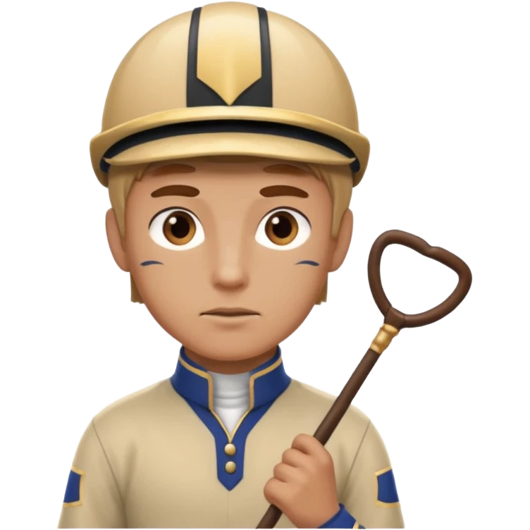 horse jockey man face emoji