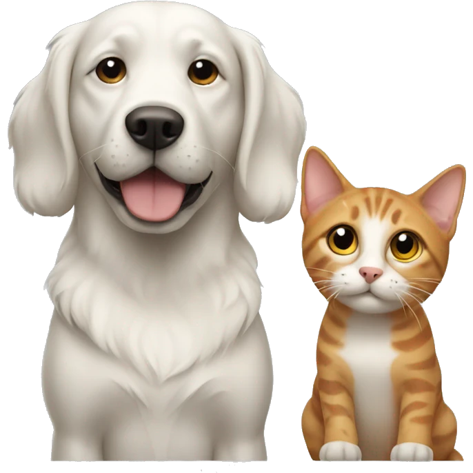 dog and cat emoji