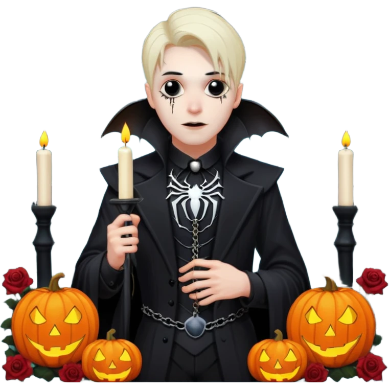 Chris motionless  🕸🦇🎃🥀⚰️🖤🪦⛓🕯🎶🎤 emoji