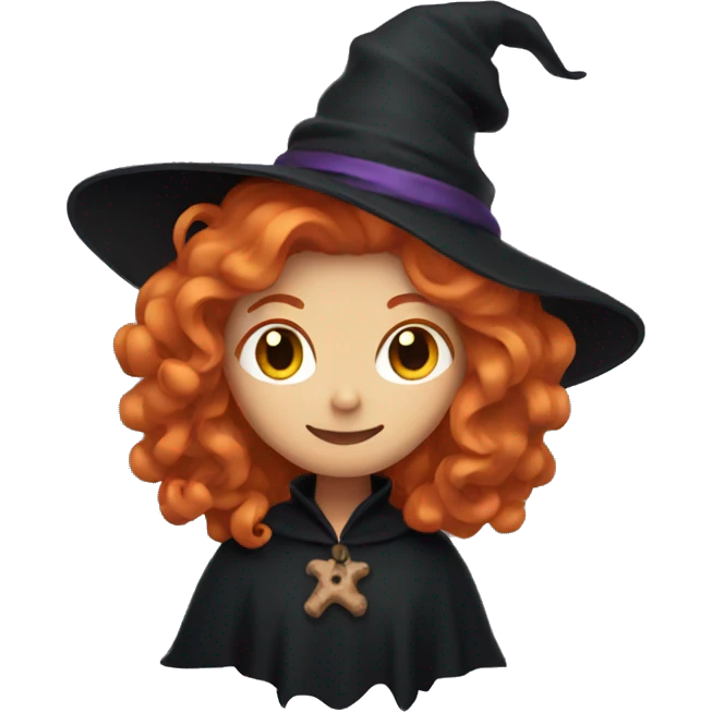 A witch with ginger hair  emoji