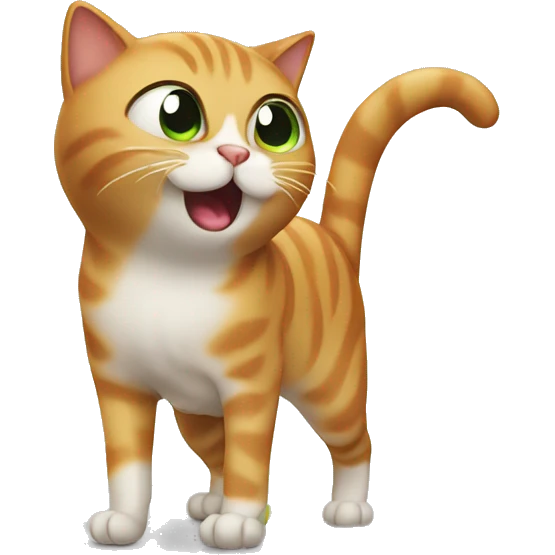 Cat farting emoji