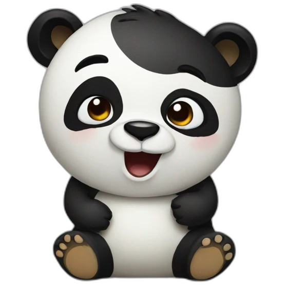 drunken panda emoji