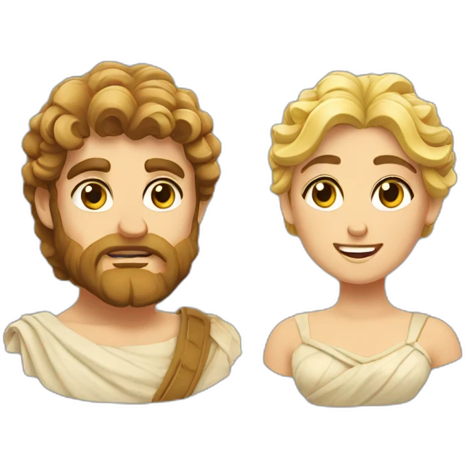 greek gods couple emoji