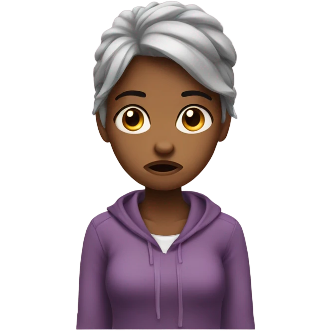 Annoyed girl emoji