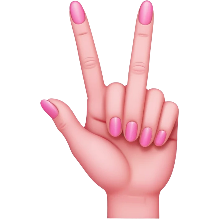 Pink middle finger  emoji