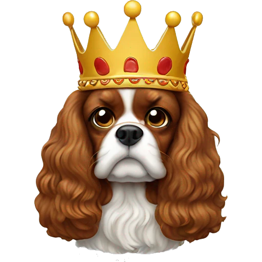 King Charles eating a hotdog emoji