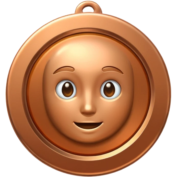 bronze medal. no face emoji