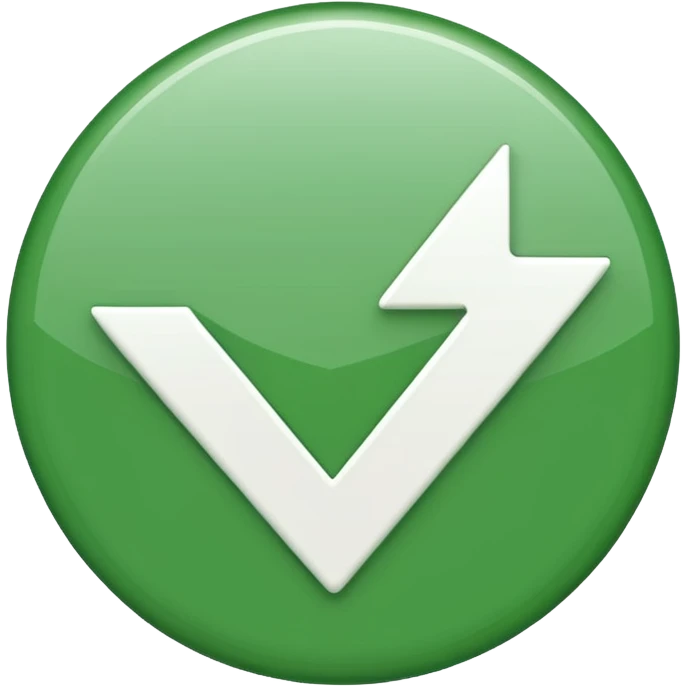 verified checkmark emoji, green and white, minimal, no text emoji