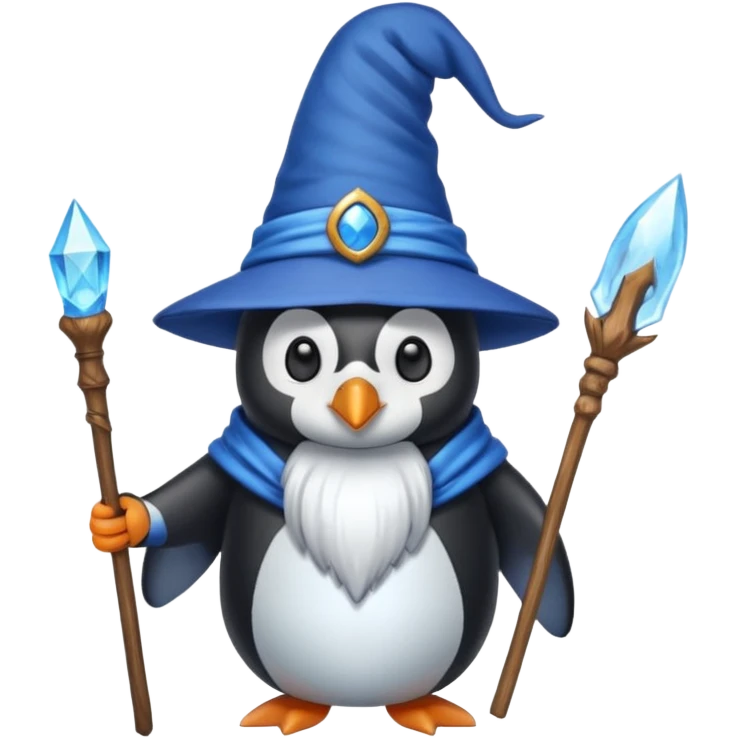 Penguin Wizard emoji