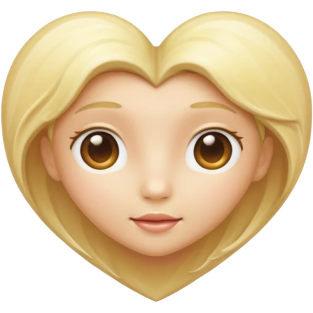 blonde heart emoji