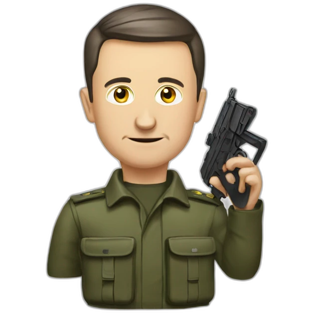 Vladimir Zelensky asks for weapons emoji