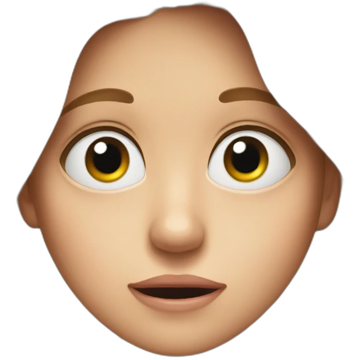 Big eyes surprised emoji