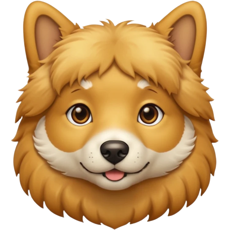 golden dog short fur emoji