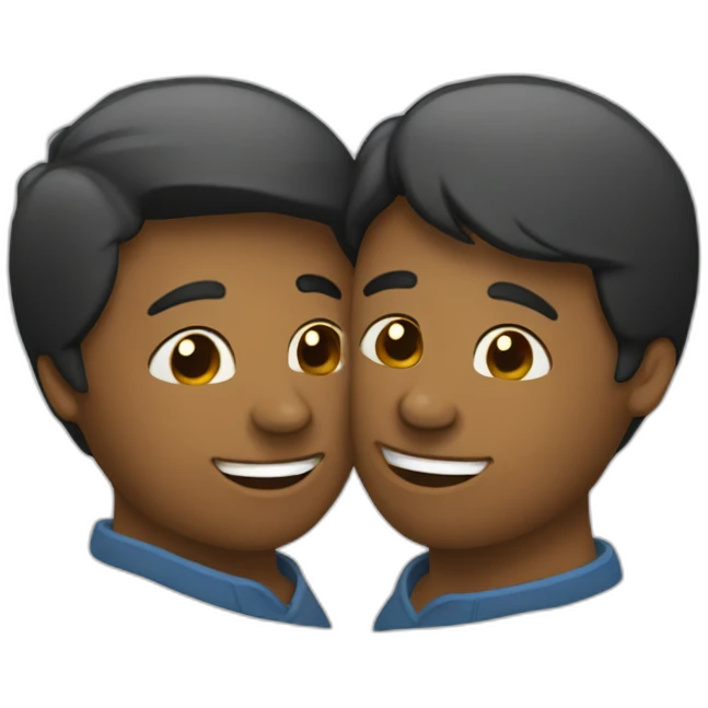abrazo entre dos personas emoji