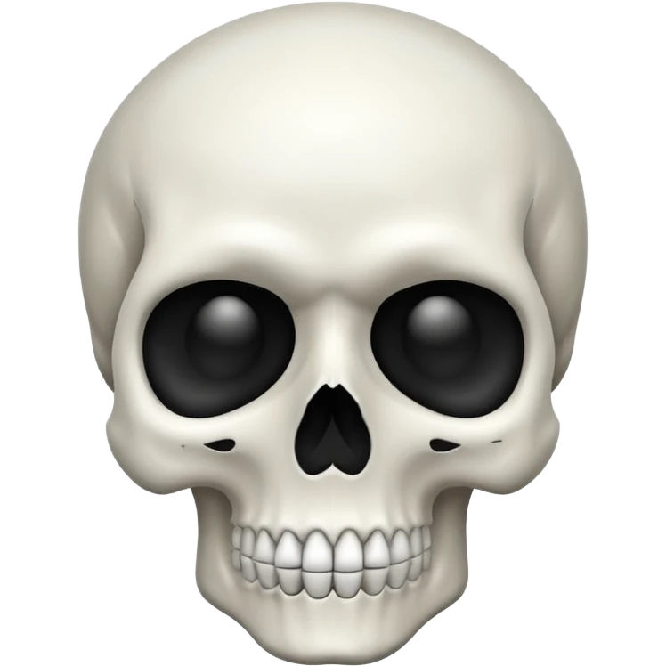 Skull With outline emoji