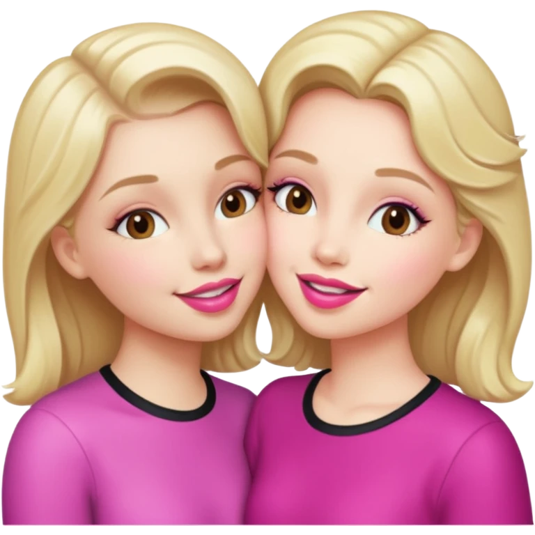 Girls kissing emoji