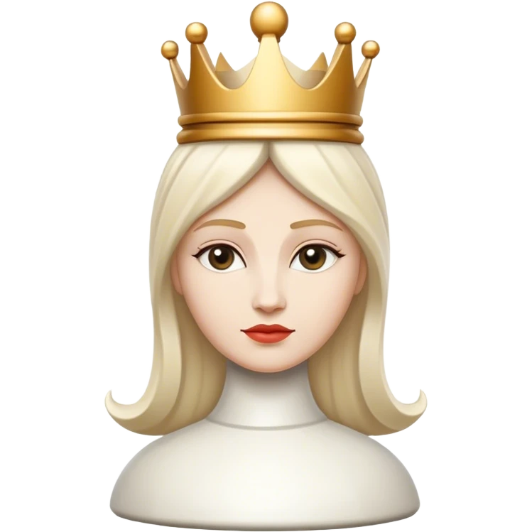 white queen chess piece emoji