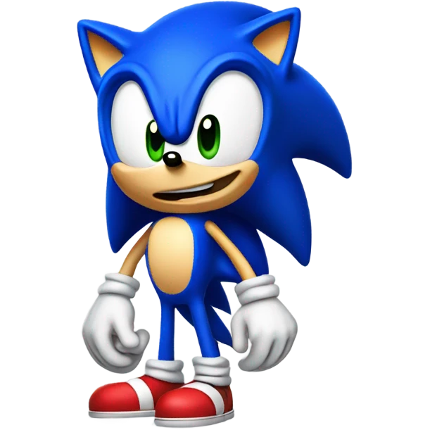 sonic being goofy  emoji