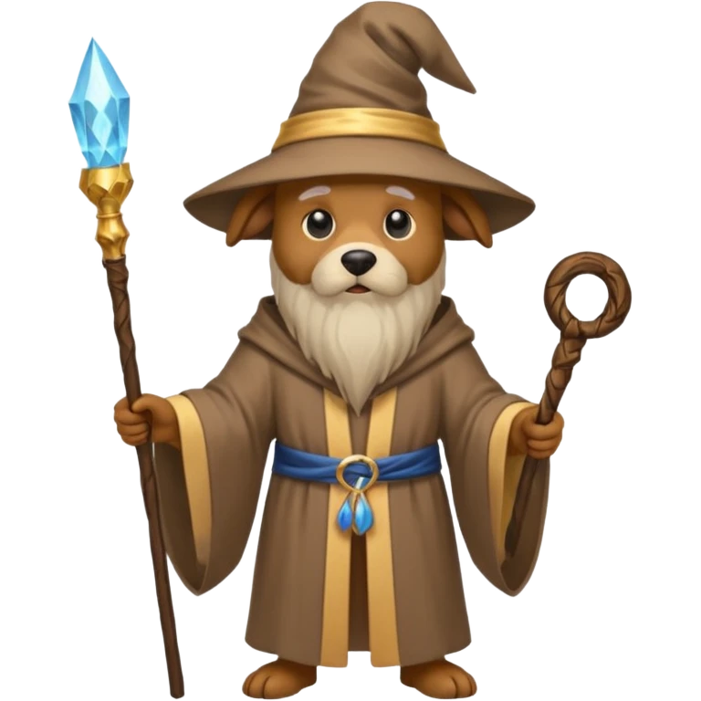Dog wizard emoji