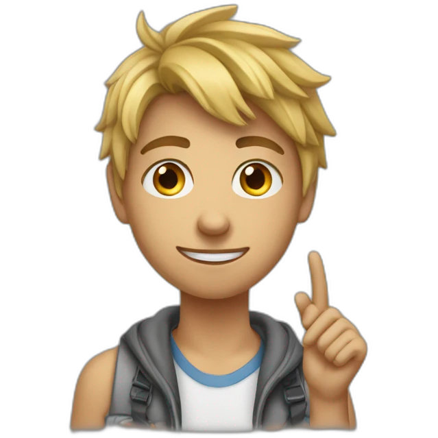 Teenager wirft dartpfeil emoji