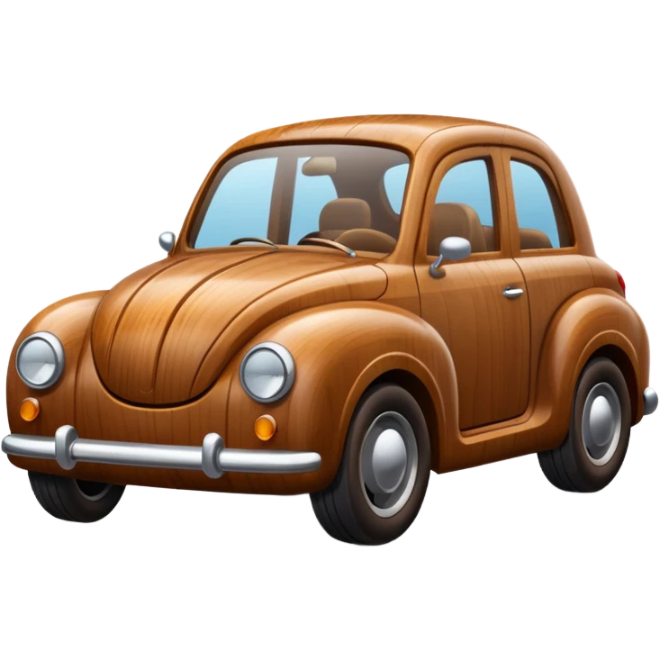 wooden car emoji
