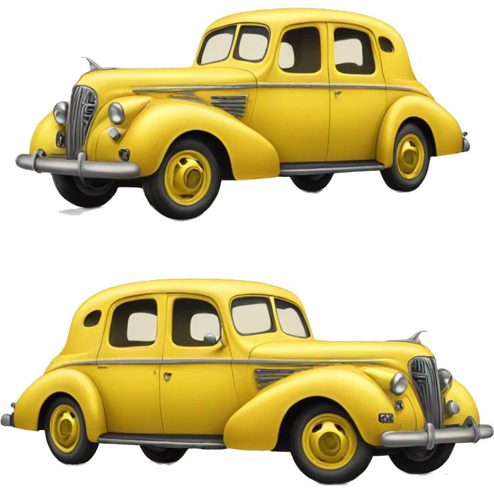 yellow car from 1940 emoji