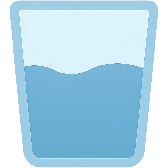  glass with water  emoji