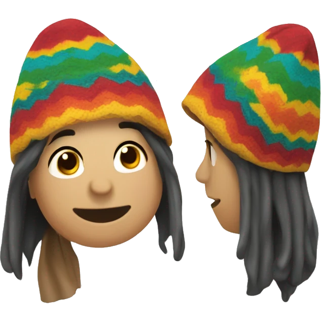 colorful peruvian chullo emoji