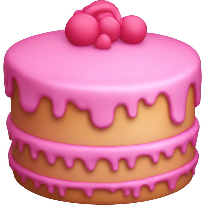 Pink cake emoji