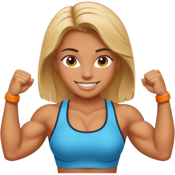 macho girl, different ones emoji