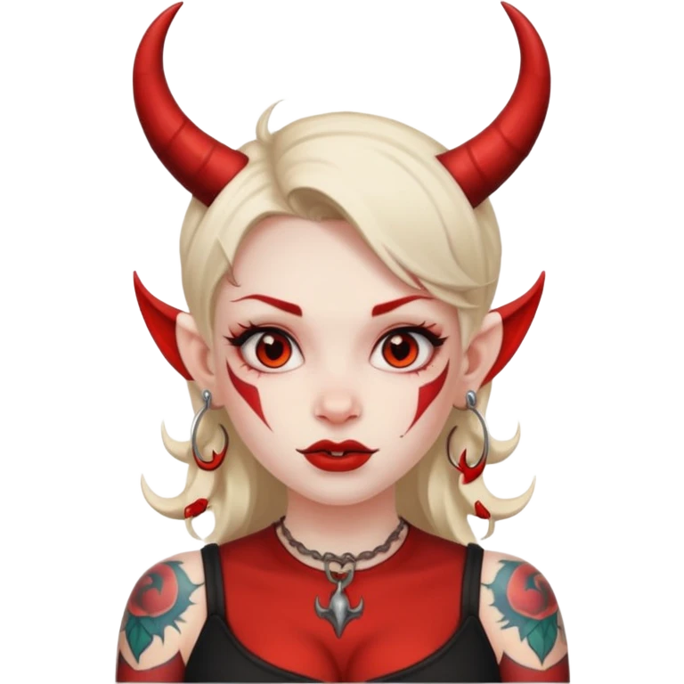 tattoes dgirl devil emoji