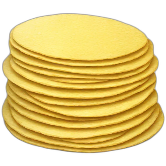 Small Stack of corn tortillas emoji
