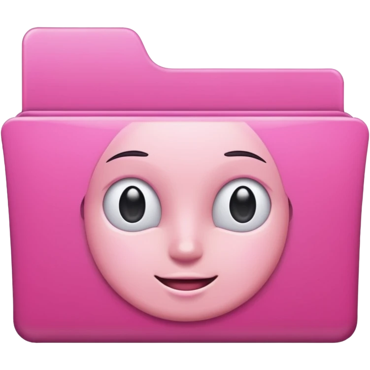 mix pink forward facing folder emoji