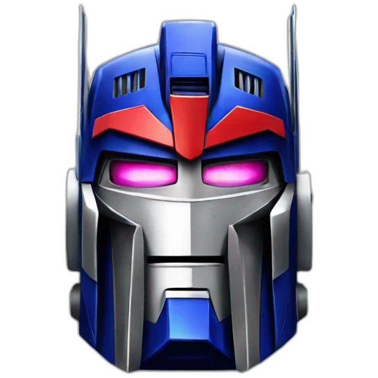 Optimus prime with mask in war emoji