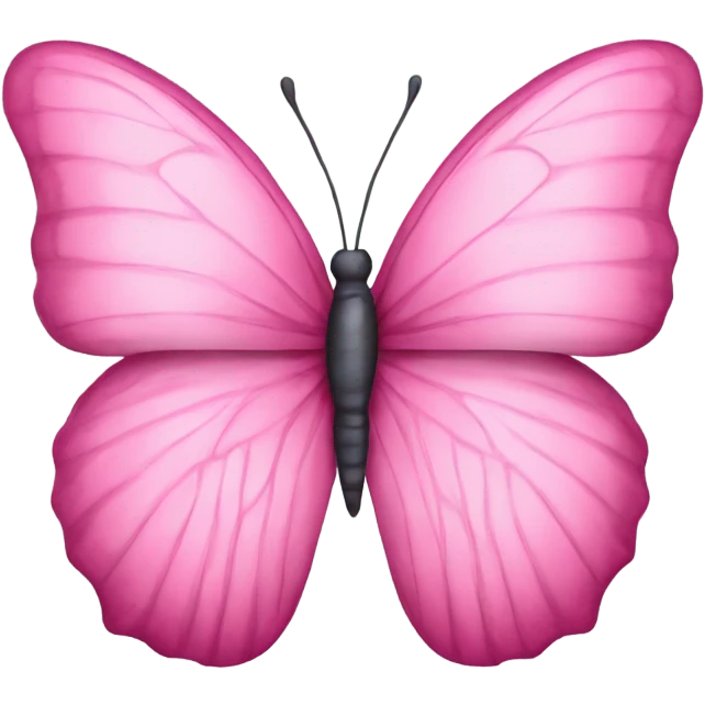 Pink butterfly emoji