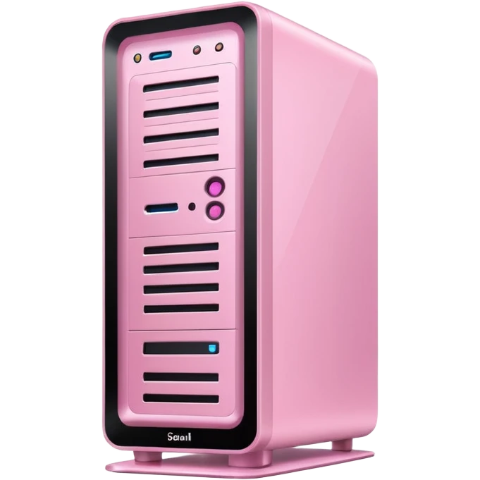 baby pink gaming pc tower emoji