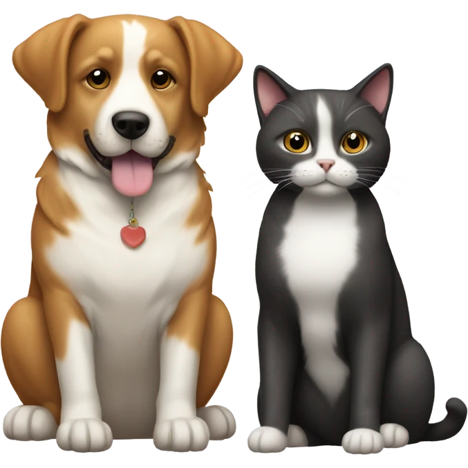 Dog and cat emoji