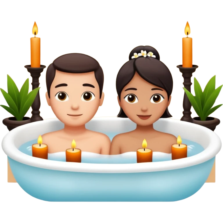 ubud massage bath couple emoji